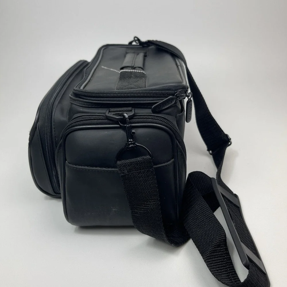 Motion Systems Camera Camcorder Faux Leather Carrying Case Bag Padded Pockets